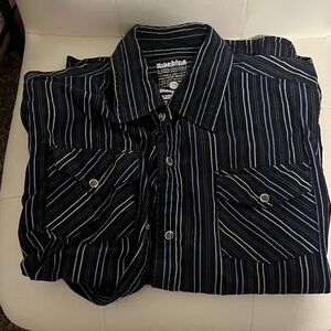 Men's Black Striped Shirt